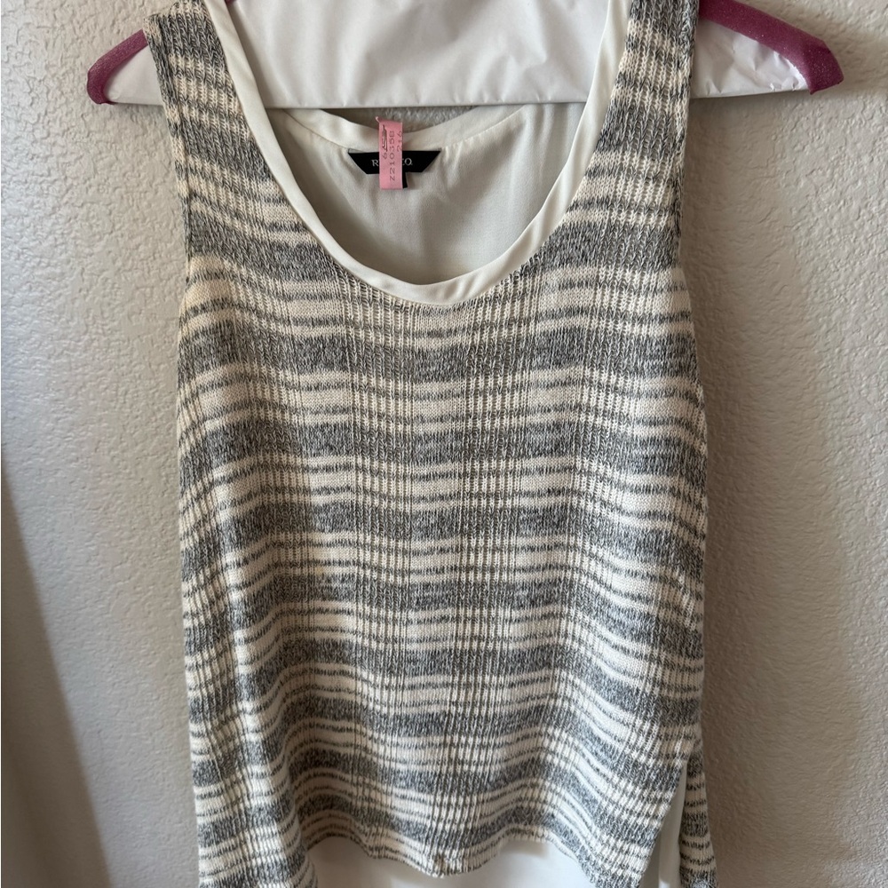 RW&CO. Gray Boxy Tank Top